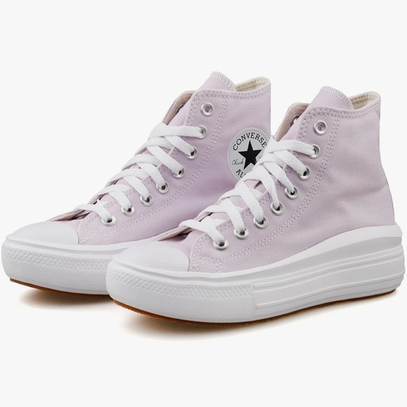 Converse CTAS Move Hi 'Pale Amethyst' Women's Platform Sneakers 572722C NWOT - Picture 3 of 8